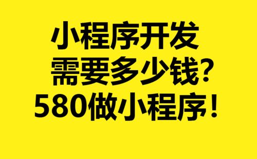 成都小程序开发公司案例 商城小程序开发需要多少钱 580做小程序